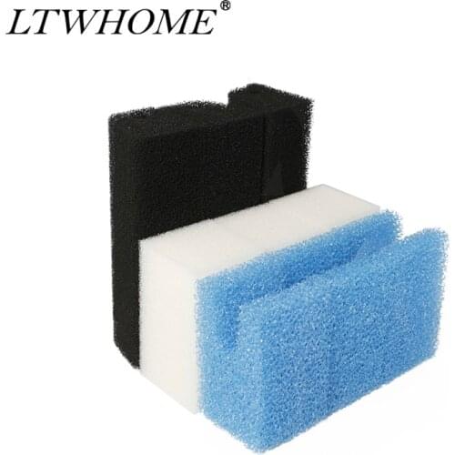 LTWHOME Design Aquarium Sponge Sets Compatible with Ferplast Blumec 07, Bluclear 07 Sponges Fit for Bluwave Internal Filter
