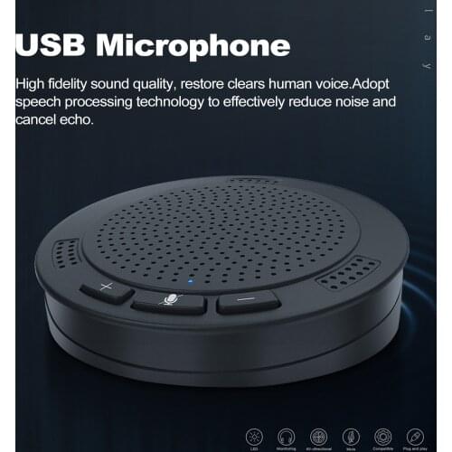 Computers Omnidirectional Microphone USB Video Conferencing Microphone Game Voice Live Recording Microphone