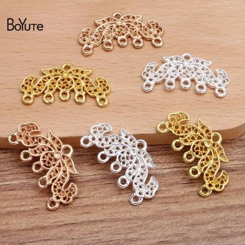 BoYuTe (20 Pieces/Lot) 17*31MM Metal Zinc Alloy Connector Pendant Materials DIY Handmade Jewelry Accessories Wholesale