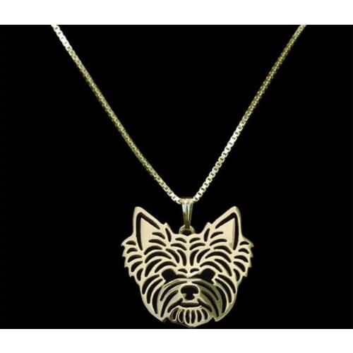 Fashion Hollow Pet puppy dog Pendant Yorkshire Terrier Necklace best christmas gift for women and girlfriend gold/silver plated