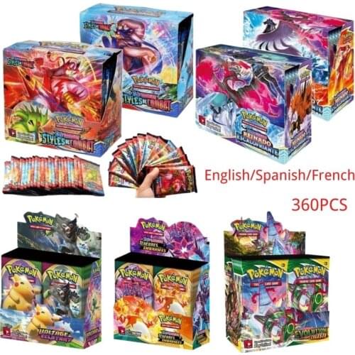 2021 Nieuwe 360Pcs Pokemon Tcg: Shining Fates Booster Box Trading Card Game Collection Pokemons Speelgoed