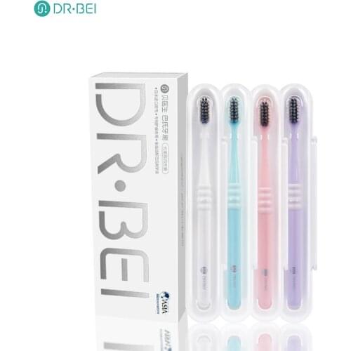 New Youpin Doctor B Cleaning Toothbrush Comfortable Soft hair Tooth Brush Wire 4 Colors Including Travel Box Portable For Adult