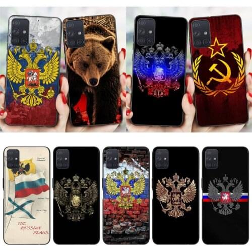 ZOROXU Hot Popular Russia Russian Flags Emblem Phone Case For Samsung Galaxy S20 21 Note10 20 A30 50 70 71 Plus Ultra