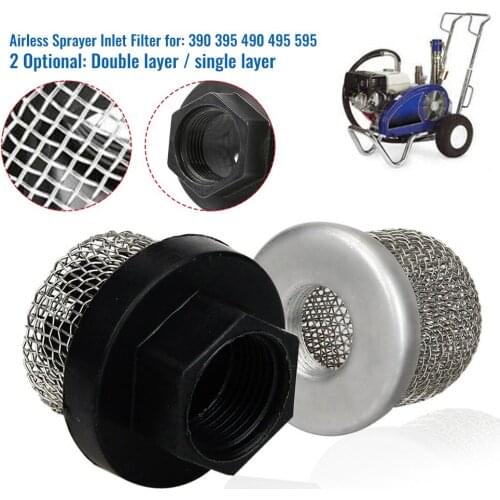 Sprayer Paint Strainer Inlet Suction Filter Strainer Mesh Filter Intake Hose For Airless Sprayer 390 395 495 595 Power Tool