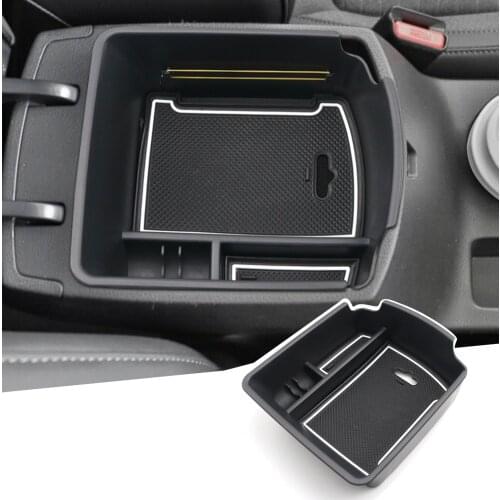 RUIYA Car Armrest Box Storage For Seltos/Celtos 2020 Central Control Container Auto Interior Organizer Accessories Black