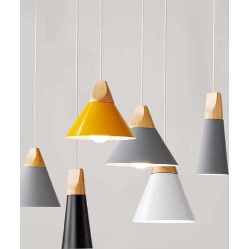 Northern Europe Post Modern Concise A Chandelier Hot Pot Shop Villa Decoration Bedroom Bar Counter Toggery Café Solid Wood A