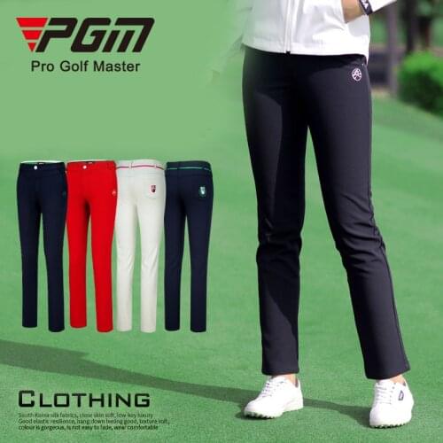 2020 PGM Women automn winter soft breathable Golf Pants Fleece keep warm High-Elastic Trousers Golf ladies Match Game golf Pants