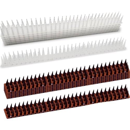 10PCS Fence Wall Spikes Plastic Repeller Bird Spikes Deterren Cat Bird Pigeon Scarer Protective Fence Spike Home Garden Everyday