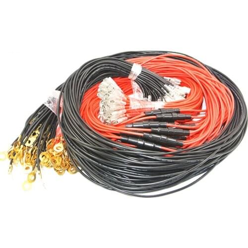 100pcs For Battery Motorcycle Universal Line Cord With Fuse Car Cigarette Lighter Socket Installation Accessory Cable Wire