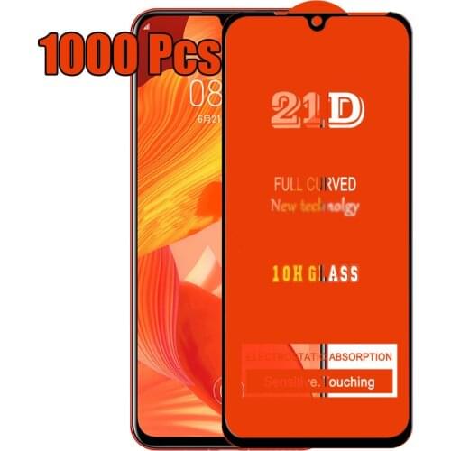 1000pc Full Glue Tempered Glass 21D For Huawei P50 P40 Lite E Mate 40 30 Y5P Y6P Y7P Y8P Y8S Y7A Y9A Guard Screen Protector Film