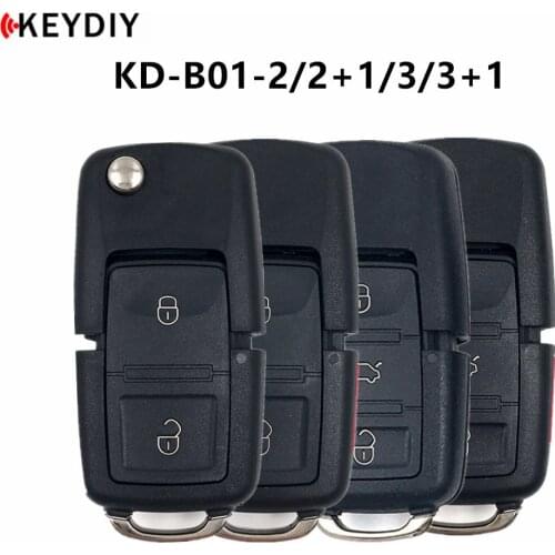5pcs,KEYDIY Original KD900 B Series Remote Control KD B01-2/2+1/3/3+1 Buttons Car Key for KD-X2 Key Programmer KDMINI Machine