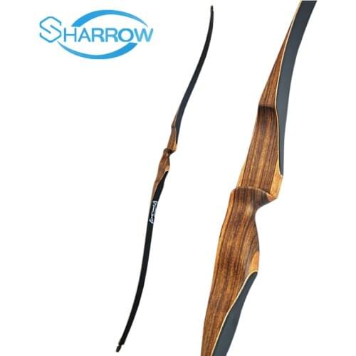 52inch Archery Long Bow 10-25lbs Recurve Bow Traditional Bow Wooden Bow for Archery Hunting Target Shooting Practice Competition