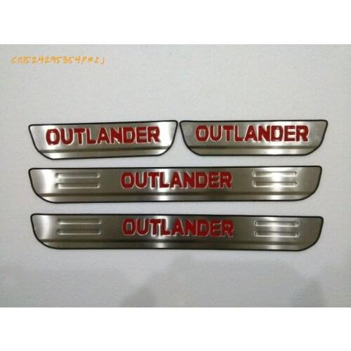Auto parts FOR mitsubishi OUTLANDER 2013-2018 a stainless steel Scuff Plate Door Doors 4 Door S SET