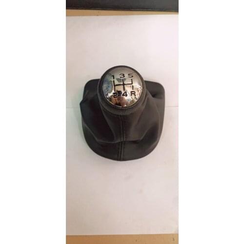 Black 5 Speed PU Gear Shift Knob Boot For Peugeot 107 207 307 406 Repair Auto Replacement Parts Interior Parts 32940249128