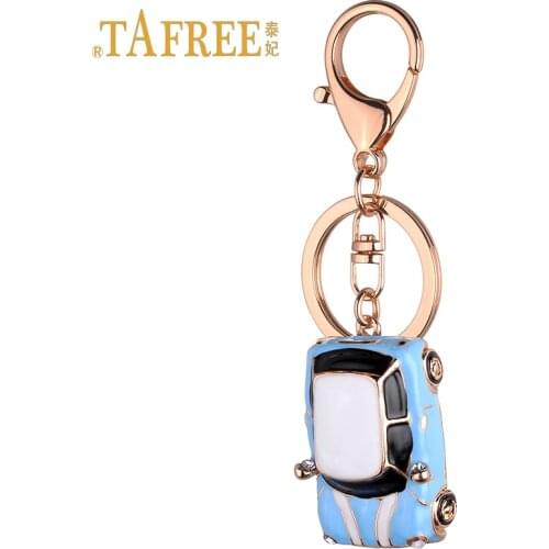 TAFREE Delicate vintage classic car keychain mini car model keychain exquisite bags pendant jewelry DSC1806
