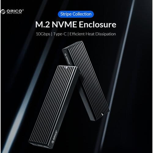 Orico 1pcs 20Gbps/10Gbps/5Gbps M.2 NVME SSD Enclosure Type-C Solid State Drive Mobile Case HDD Case with Cable for M2 SSD Box