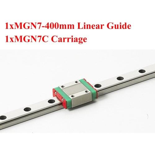 MR7 MGN7 7mm Mini Linear Guide 400mm With MGN7C Linear Block Carriage CNC X Y Z Axis Kossel