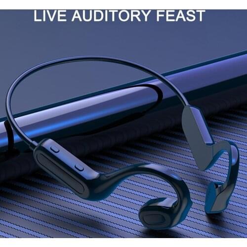 Bone Conduction Headphones Bluetooth Wireless Earphone Waterproof Not In-ear Sport Ear Hook Hands-free With Mic For Running