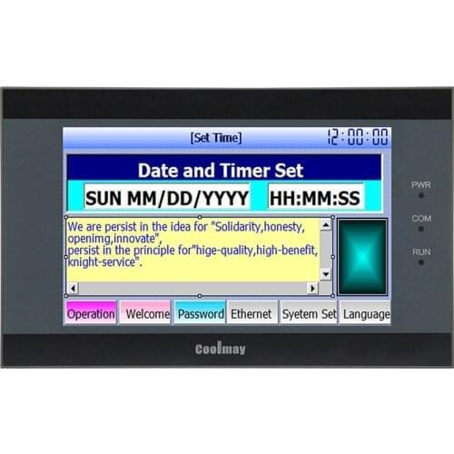 Coolmay 5" HMI PLC Combo Programmable Logic Controller with Touch Panel Industrial Monitor