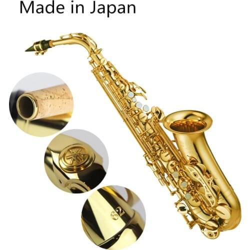 Made in Japan 62 Professional Alto Drop E Saxophone Gold Alto Saxophone with Band Mouth Piece Reed Aglet More Package mail