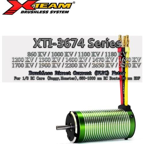 X-TEAM 3674 Series 3300KV 2700KV 2200KV 1900KV 1700KV Brushless Motor BLDC Motor for 1/10 1/8 Buggy Monster RC Cars