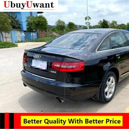 Rear Spoiler 3Pcs/Set PU Material Primer Color Car Tail Wing Decoration Trunk Spoiler For 2007 2008 2009 2010 2011 Audi C6 A6