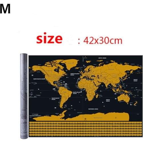 1pc 42x30cm Flag Version World Map Decorative Wall Poster For Students' Teaching Equipment Decoration Wall Stickers Map