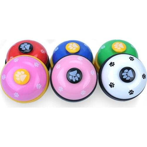 1pcs pet supplies pet bells cat and dog paw print trainer pet footprints bell Teddy cat dog training supplies educational toys