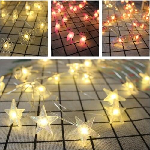 2m 20led Copper Wire String Lights Fairy Garland Christmas Decorations for Home Navidad Decor Gift New Year Patio Lights Battery