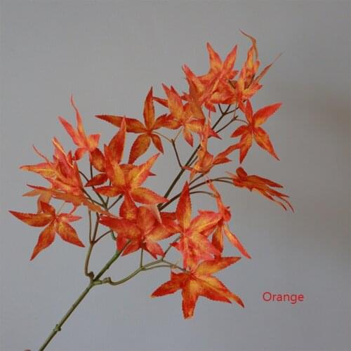 Autumn 32 leaves 73CM long high simulation rayon green plant decoration home party Christmas garden maple leaf plant wall