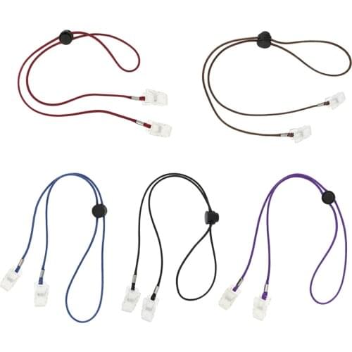 5x Adjustable Mealtime Dinner Napkin Clip Strap Lanyard Bib Holder Neck Chain Elderly Adults Kids Clothing Protector Tools