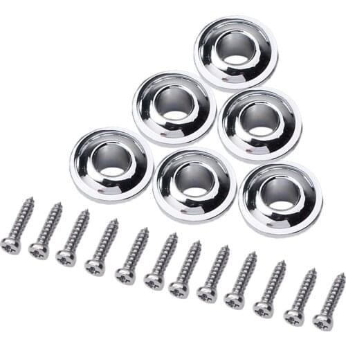 6 Pieces Vintage Guitar Mechanics Tuning Peg Tuner Conversion Bushings Adapter