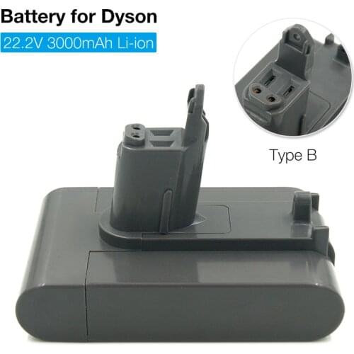 Vacuum Cleaner Battery 22.2V 3000mAh Li-ion Rechargeable Battery for Dyson Battery Dyson DC31 DC34 DC35 DC45 DC44 animal TYPE B