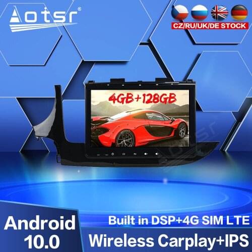 128GB Car Multimedia Player For Opel Mokka 2017 2018 Android DVD Player Screen GPS Navigation Radio Tape Recorder Carplay Stereo
