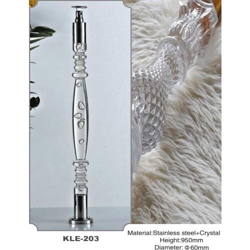 Freeshipping 950mm Dia 60mm Acrylic Archic Royal Pantinated Pole Pillar Baluster Post for Stair and Handrail