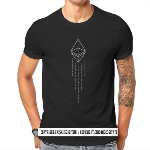 Bitcoin Cryptocurrency Ethereum To The Moon Tshirt Men Alternative Male Clothing Tops Loose 100% Cotton O Neck T Shirt