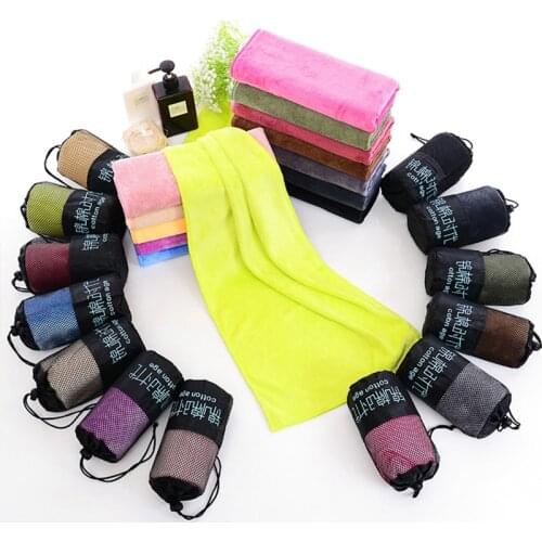 Microfiber quick-drying sports towel gym sports hiking camping hiking swimming portable absorbent towel