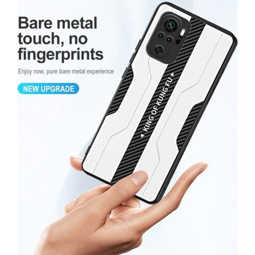 For Xiaomi Redmi Note 10 Case Carbon Fibre Leather Cover For Redme Note10 6.43" Soft TPU Phone Back Shell Coque Shockproof Funda