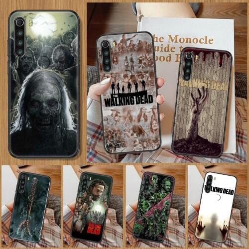 TV The Walking Dead Phone Case For Xiaomi Redmi Note 7 8 9 10 7A 8T 9A 9T 9S 10S Pro black silicone hoesjes fashion shell trend