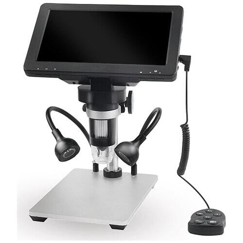 1200X digital electronic microscope repair magnifier with screen 10x stereo binocular microscope optical