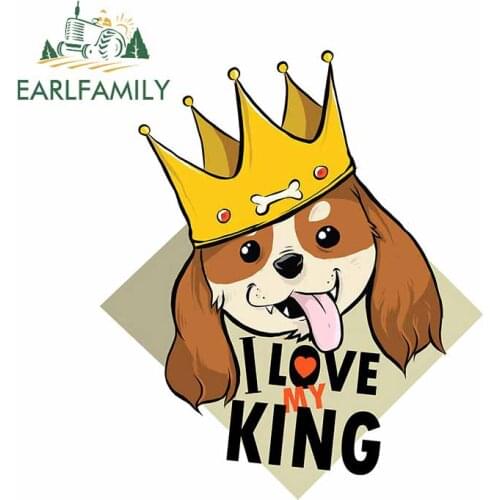 EARLFAMILY 13cm x 11.4cm For Dog Bumper Car Stickers Scratch-Proof Decal Car Accessories Creative Sticker For JDM SUV RV