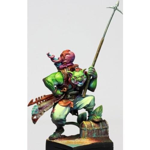 GURKHAN THE FEARLESS HUNTER, Resin Model figure GK, Fantasy theme, Unassembled and unpainted kit