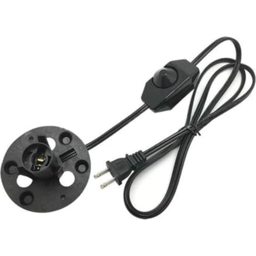 Himalayan Salt Lamp Electric Power Dimmer Cable Cord Switch E12 Socket ON/OFF Cord Switch Edison Bulb Holder US Plug