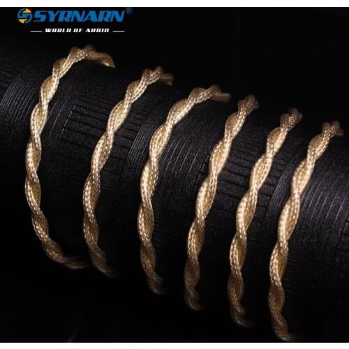 SYRNARN 7N OCC Litz Wire 18awg mix Cable 226 core headphone ZX505/300 Conversion cable Earphone Upgrade HiFi 4.4mm Balanced line