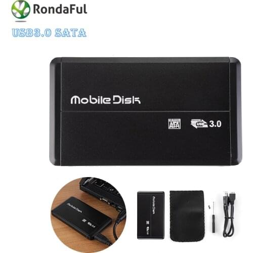 Fast Speed USB3.0 SATA SSD Sata Box Cases 2.5" Hard Drive Alluminio External Enclosure Laptop Hard Drive Hdd For Windows/Mac Os