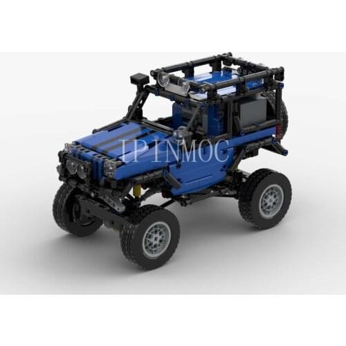 Moc-24142 remote control Jeep off road vehicle difficult to insert static model technology accessories 863 PCs