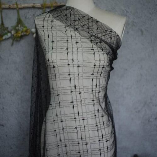 Soft non-elastic lace mesh yarn fabric width 1.5 meters DIY handmade accessories decorative lace fabric