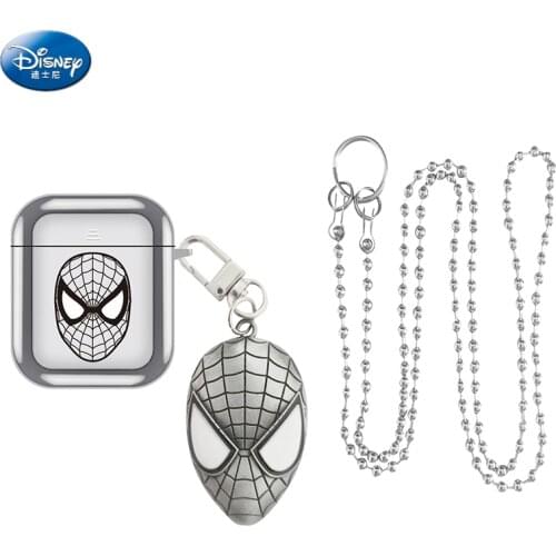 Disney Marvel Spiderman Plating Soft TPU Wireless Bluetooth Earphone Case for AirPods Pro Bag for Air Pods 2 1 Funda Case