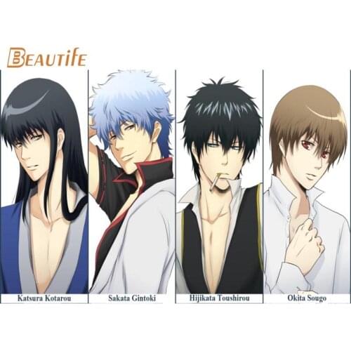 New Arrival Gintama Poster Cloth Silk Poster Home Decoration Wall Art Fabric Poster Print 30X45cm,40X60cm.50X75cm,60X90cm