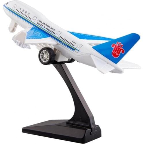 Airplane Model Lighting Effect Sounding Pull-back Passenger High Simulated Plane Model Toy for Kids Adults